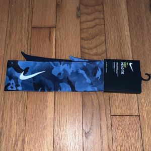 Nike Dry UNISEX Head Tie Blue Grey Tie Dye Camo Blue